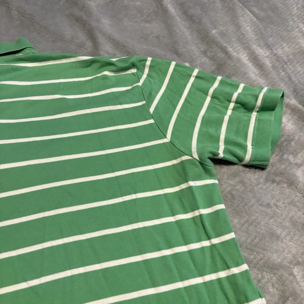 Polo Ralph Lauren Men's XL Short Sleeve Green & White Polo Shirt